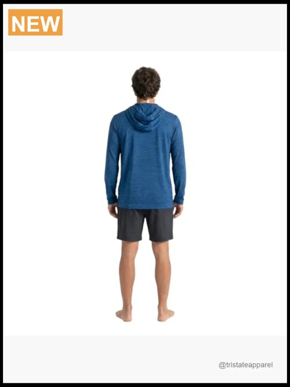 Spyder Men's Hooded Long Sleeve Rashguard UPF Sun Protection Quick-Dry Swim